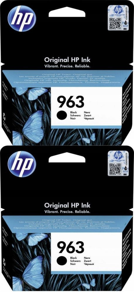 HP 963 Black Ink Original 3JA26AE x 2