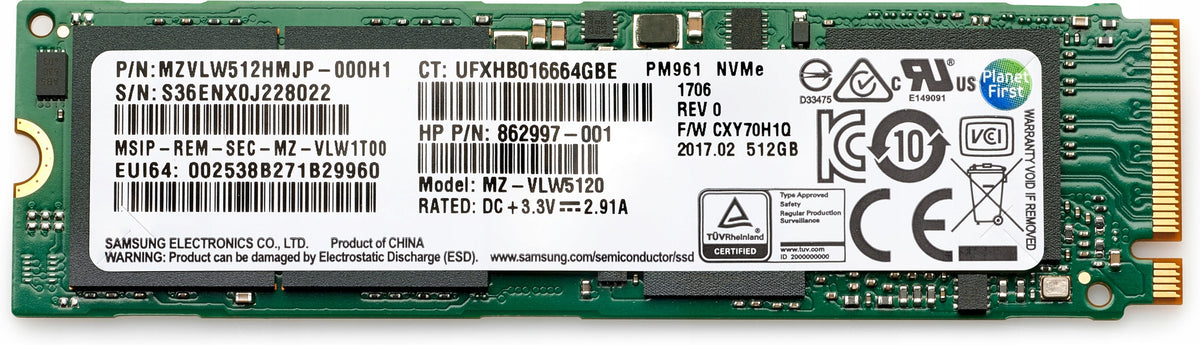 HP Inc. 512GB PCIe NVMe TLC SSD