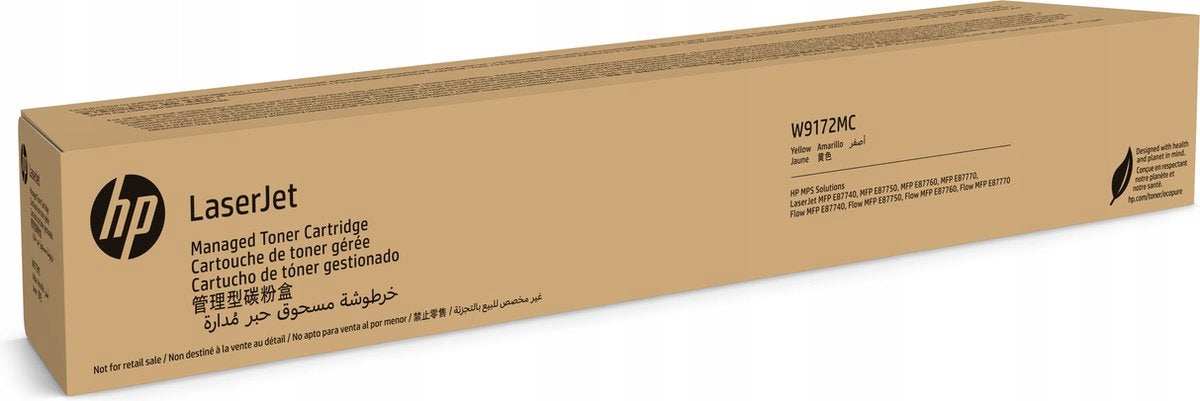 HP W9172MC Yellow Toner e87740 e87750 e87760 e87770
