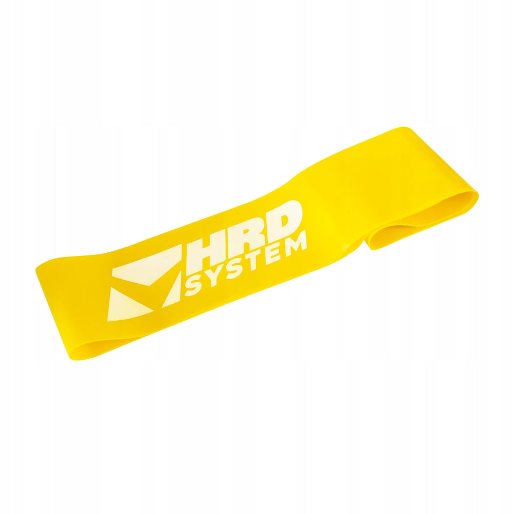 HRD SYSTEM RESISTANCE RUBBER FOR EXERCISE TRAINING 50cm x 5cm x 0.4mm YELLOW