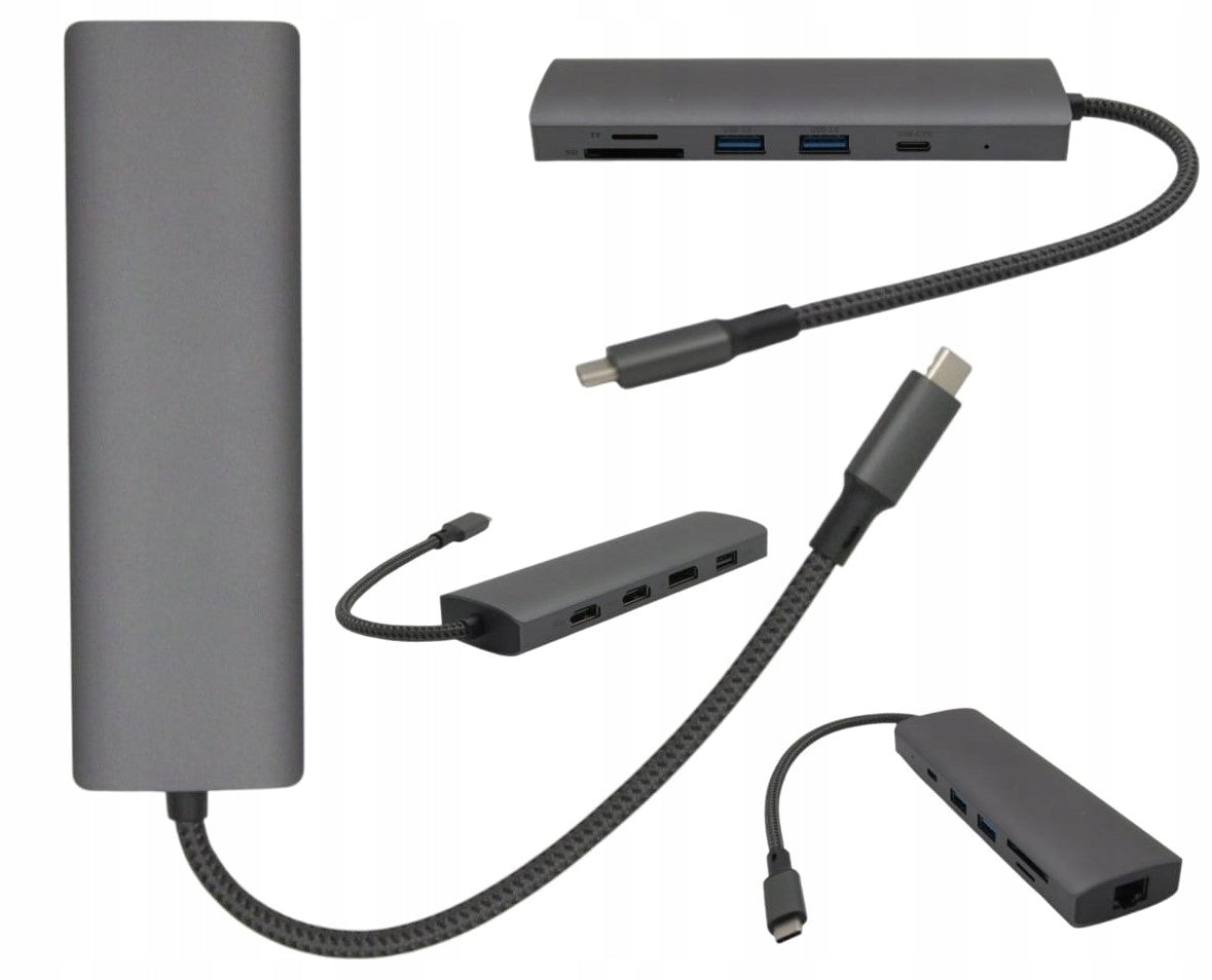 HUB SD MicroSD Reader for Toshiba Laptops Multiport USB-C with PD Charging