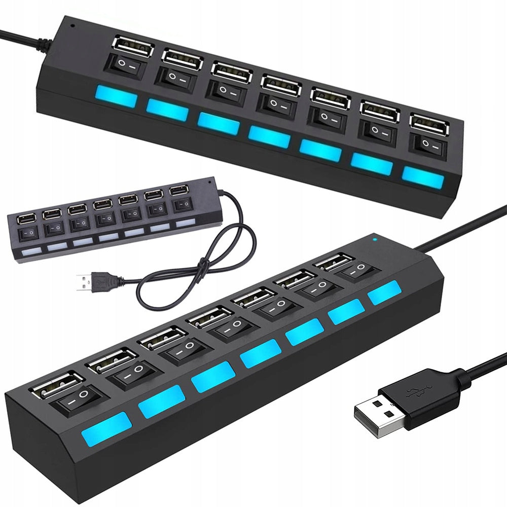 HUB USB 2.0 Splitter Switch USB 7 Ports (3009)