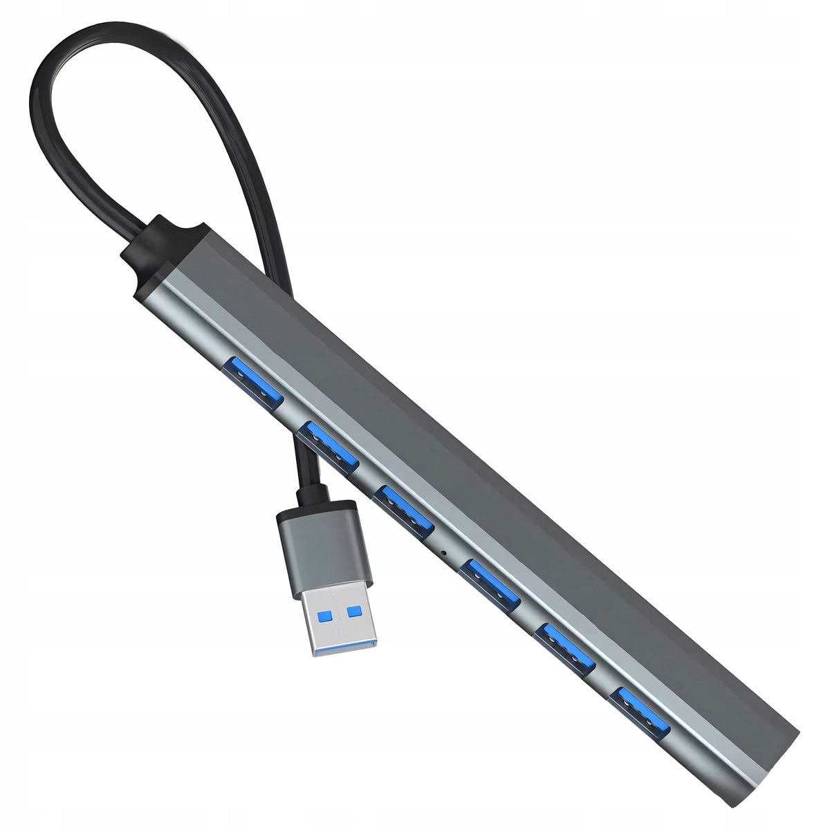 HUB USB 3.0 SPLITTER 7 PORTS 7X USB SLIM 7IN1 ACTIVE USB-C