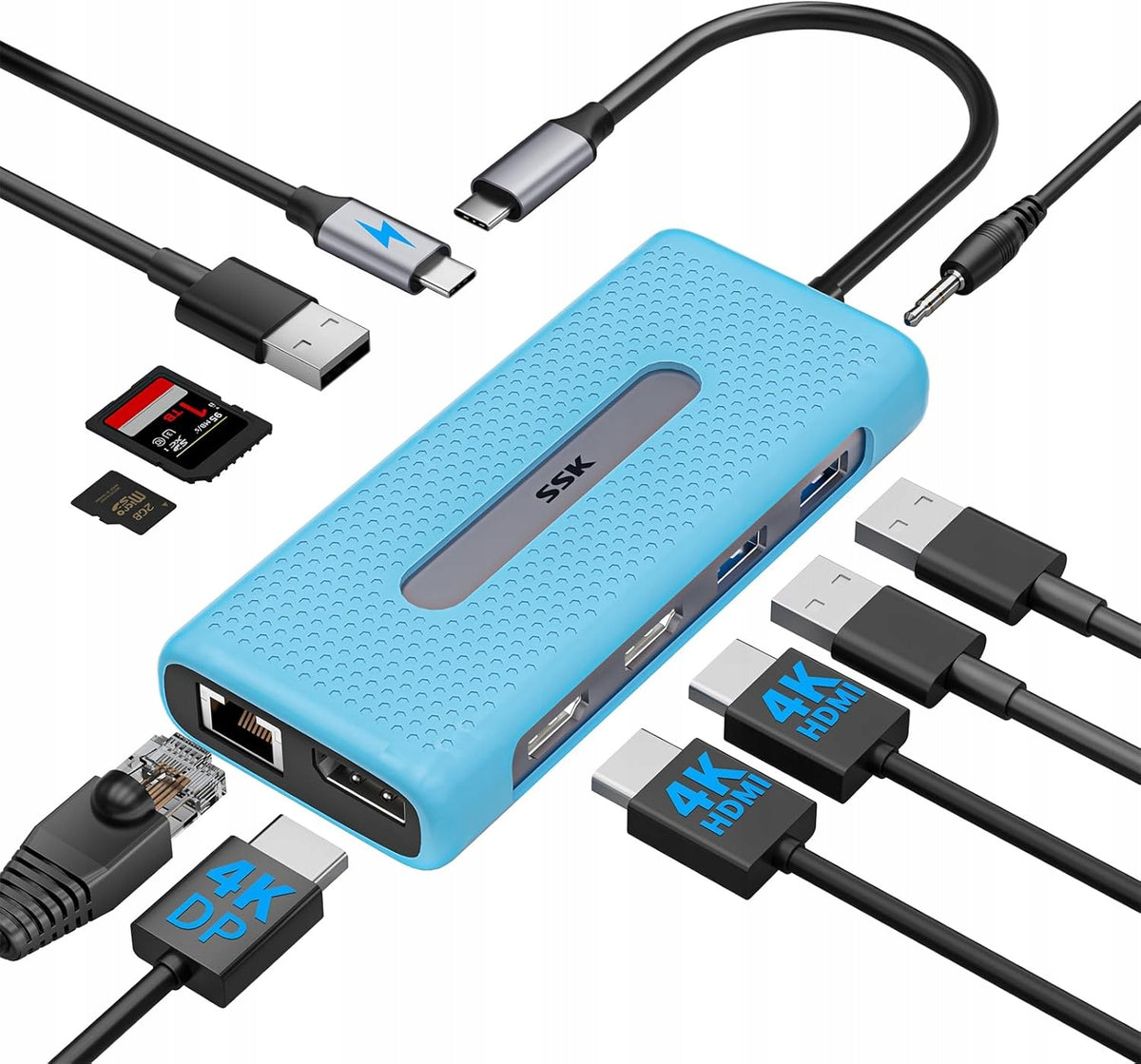HUB USB SSK SC210 Type-C Docking Station