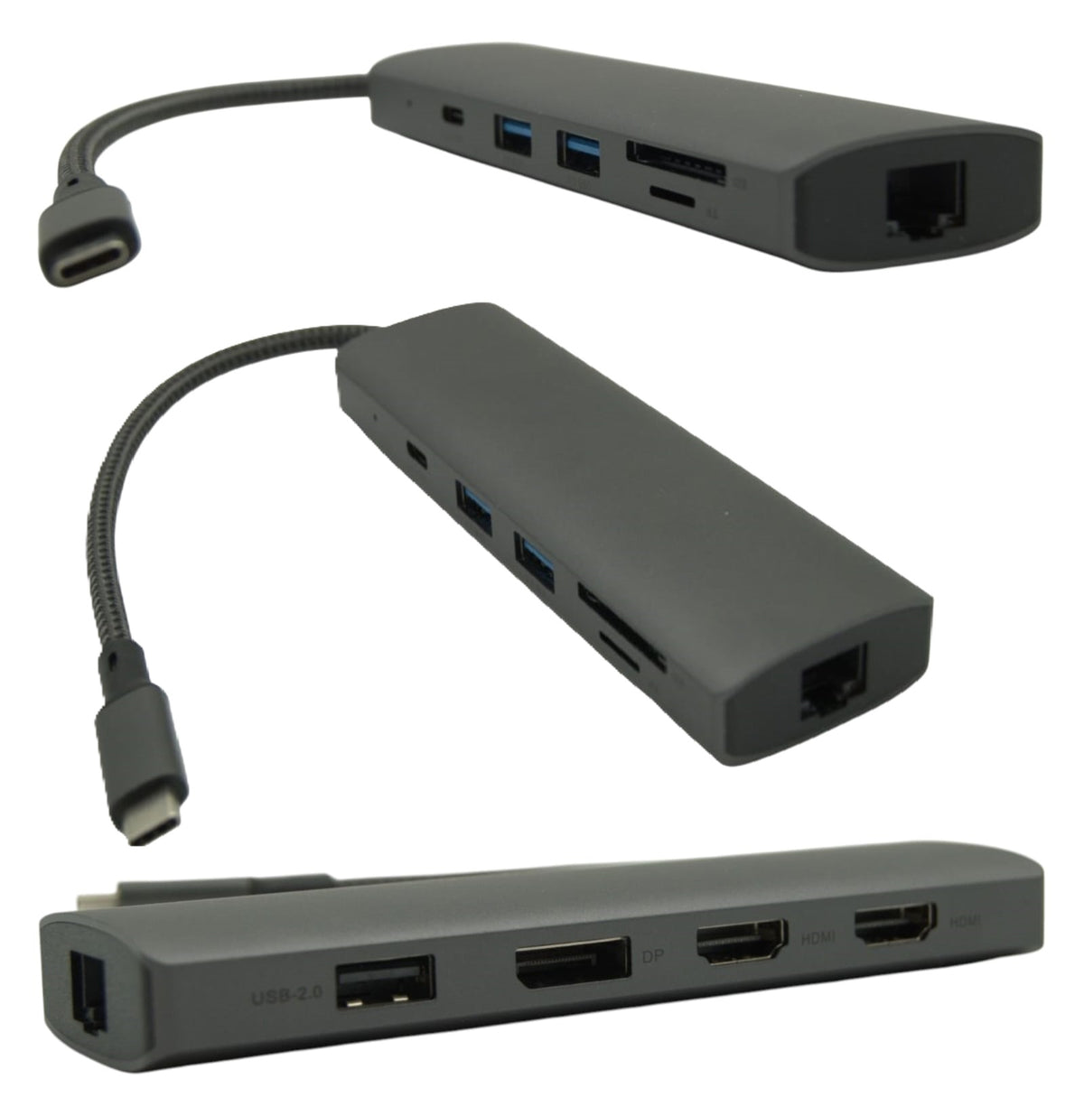 HUB with PD Charging SD MicroSD Reader for Chuwi Multiport USB-C Laptops
