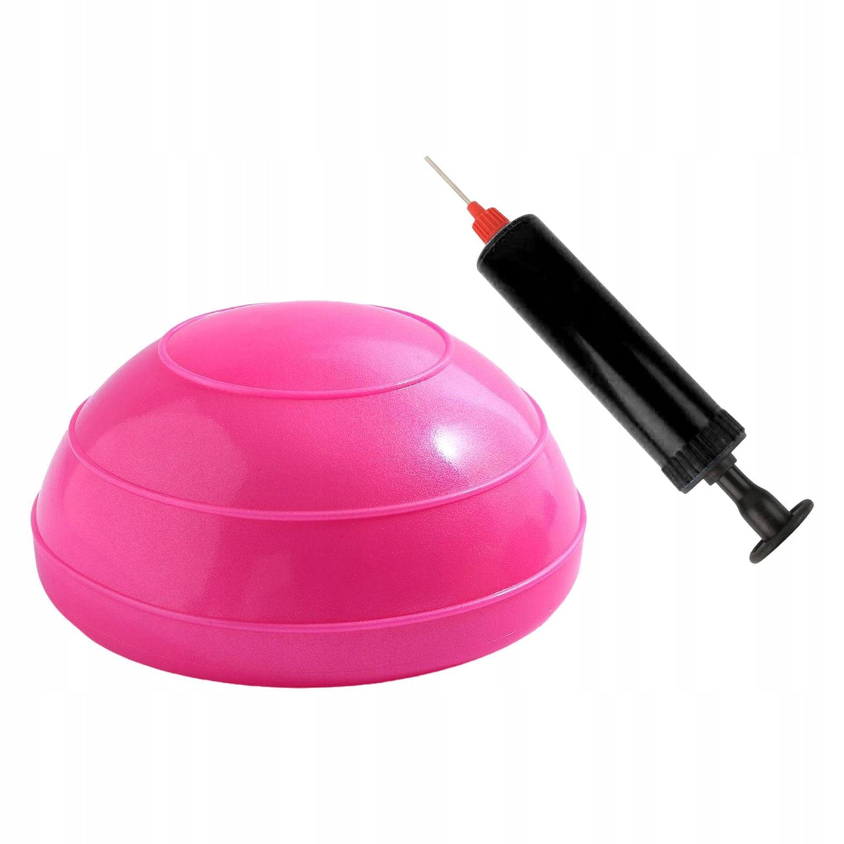 Half Balance Ball Inflatable Exercise Ball Nonslip Balance Trainer rose red