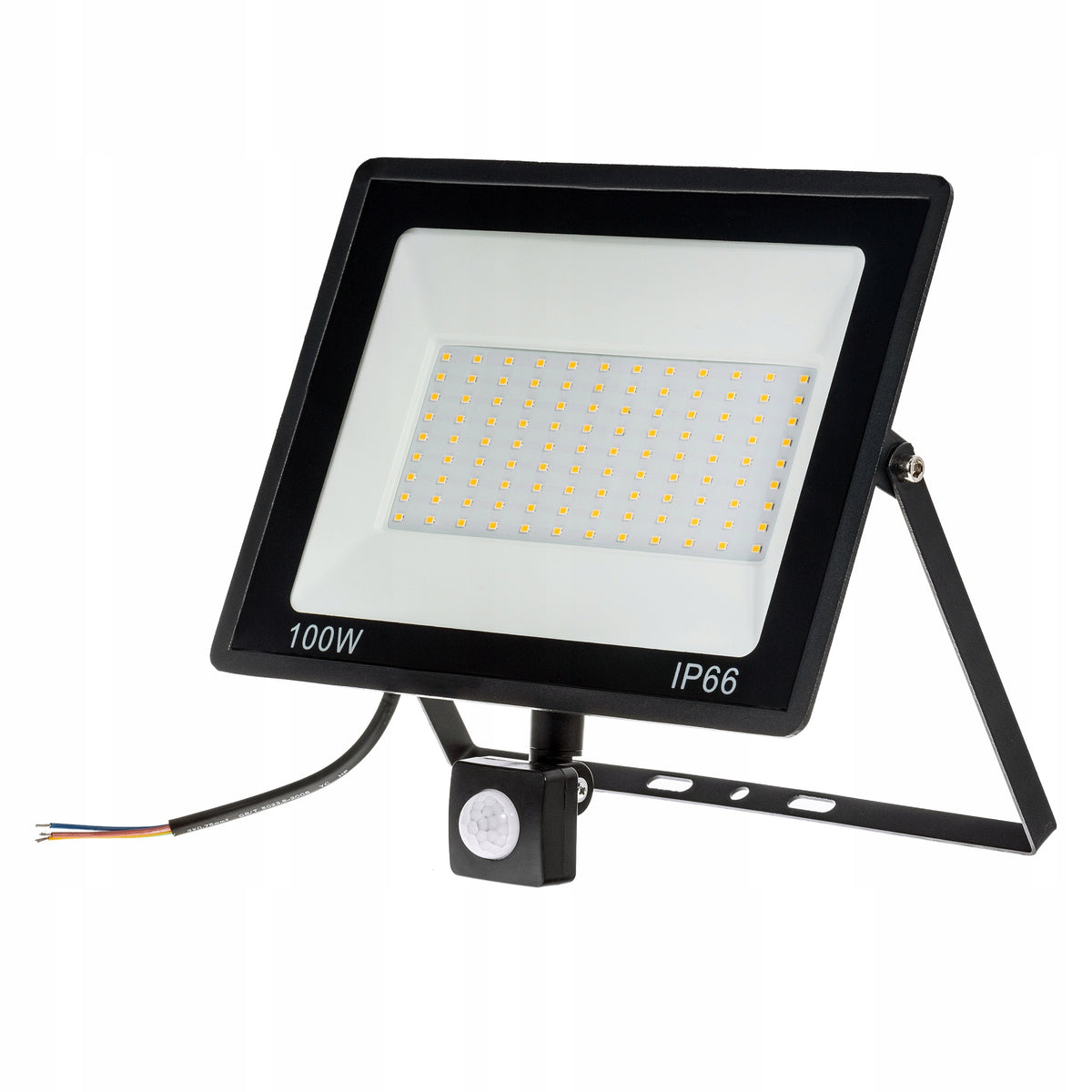 Halogen 100W LED Floodlight Outdoor Lamp Motion Sensor Twilight Garage Packaging status original