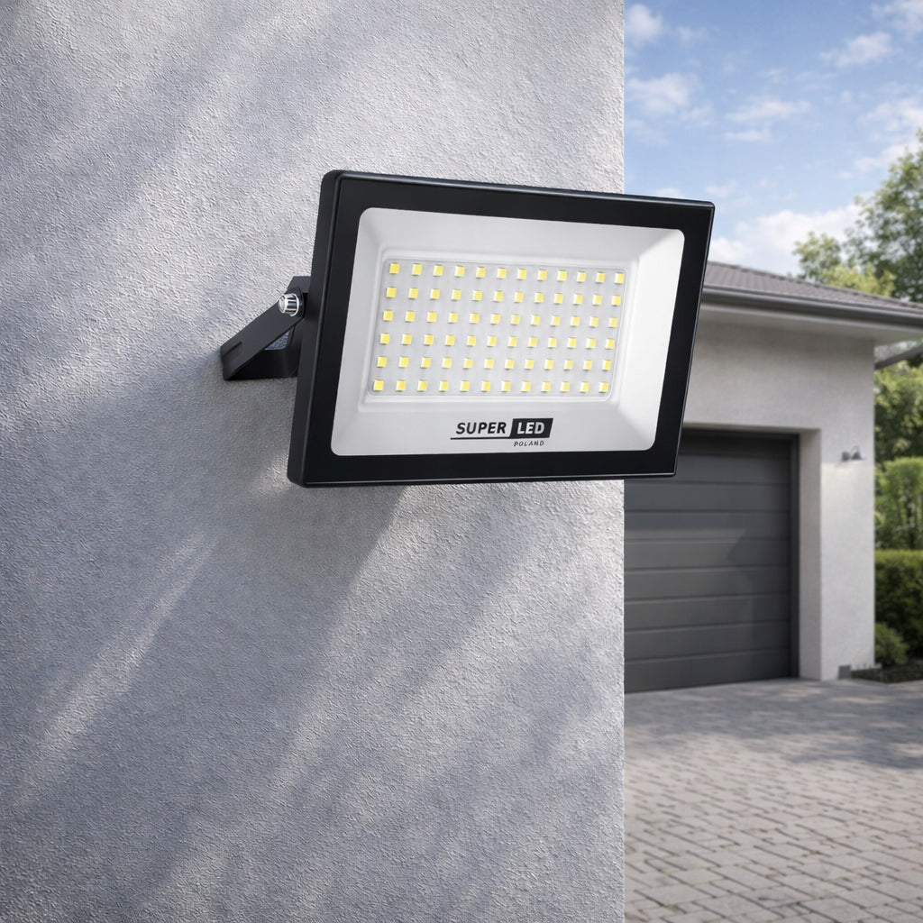 Halogen Floodlight LED Lamp 50W 4500 lm IP65 6000K Eco Line SuperLED Packaging status original