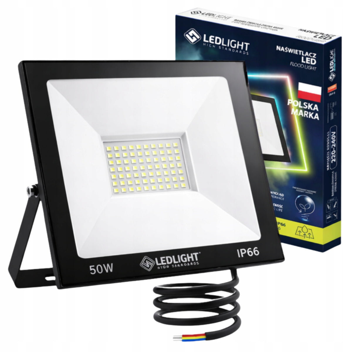 Halogen LED 50W Outdoor Building Lamp Slim Building Floodlight IP66