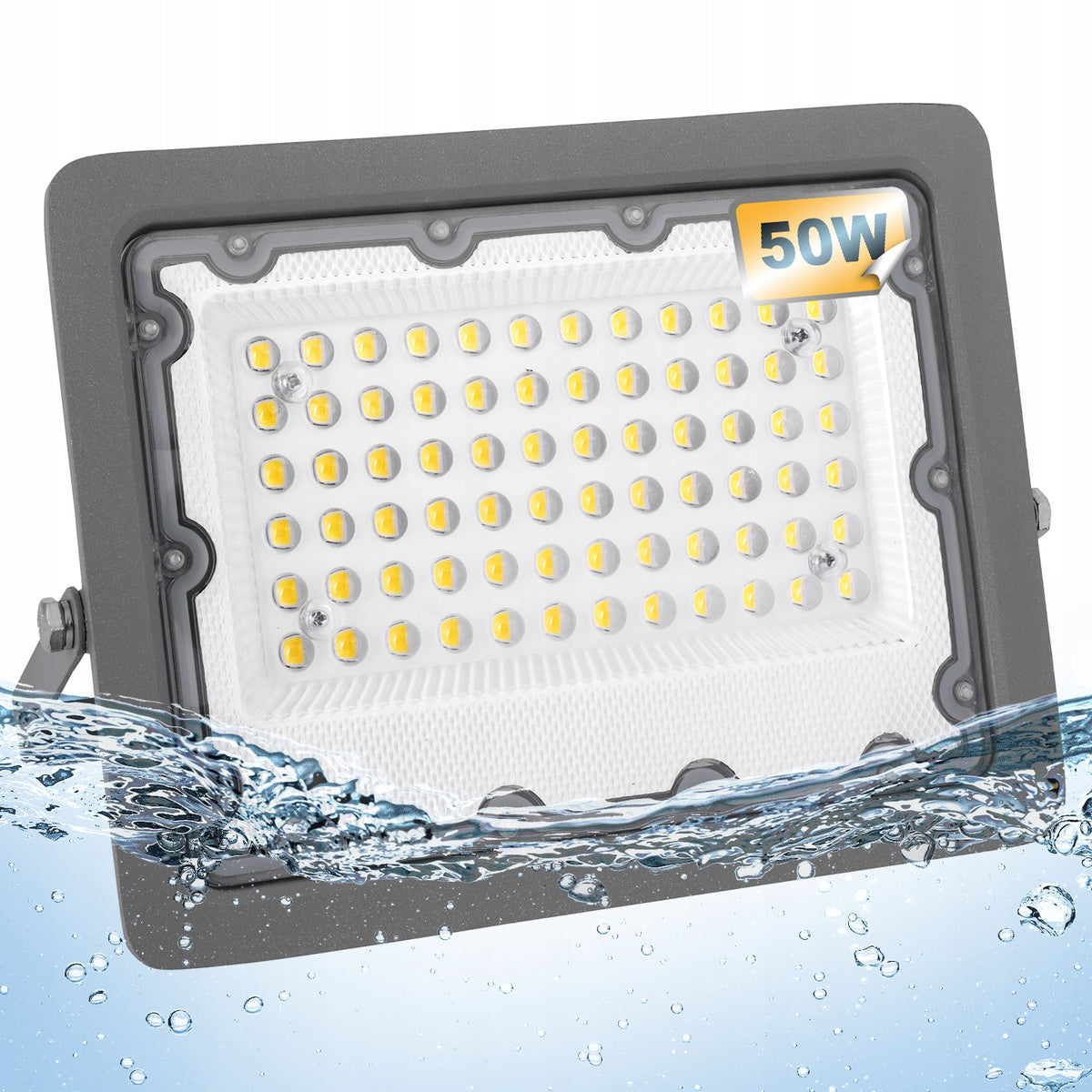 Halogen LED Floodlight Lamp 50W 5000lm Premium Outdoor Spotlight