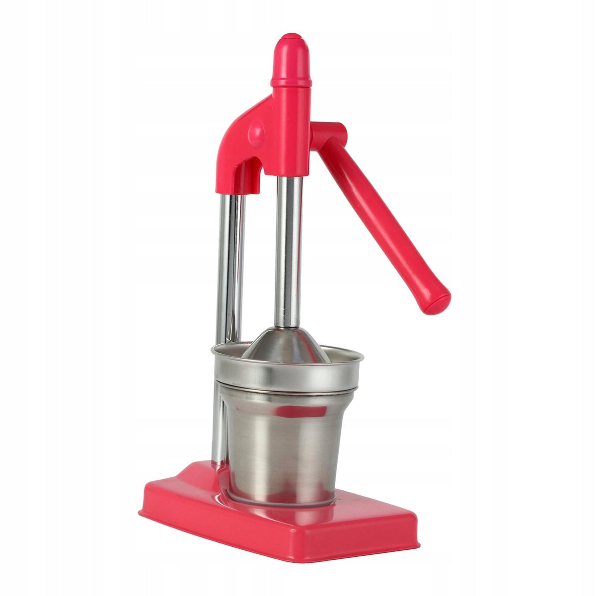 Hand Press Fruit Juicer Easy to Clean Juicer Press Countertop Squeezer Red