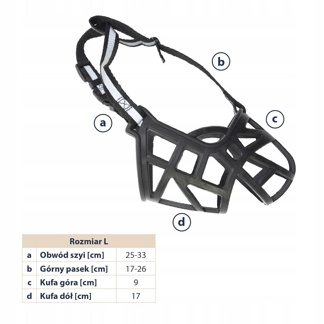 Hap muzzle for dog L 4 Packaging status original
