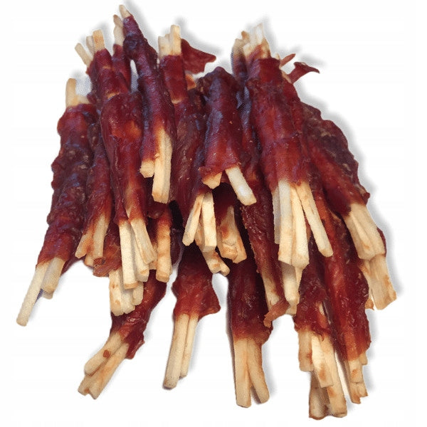 Happy Snacky thin beef strips with duck 500g