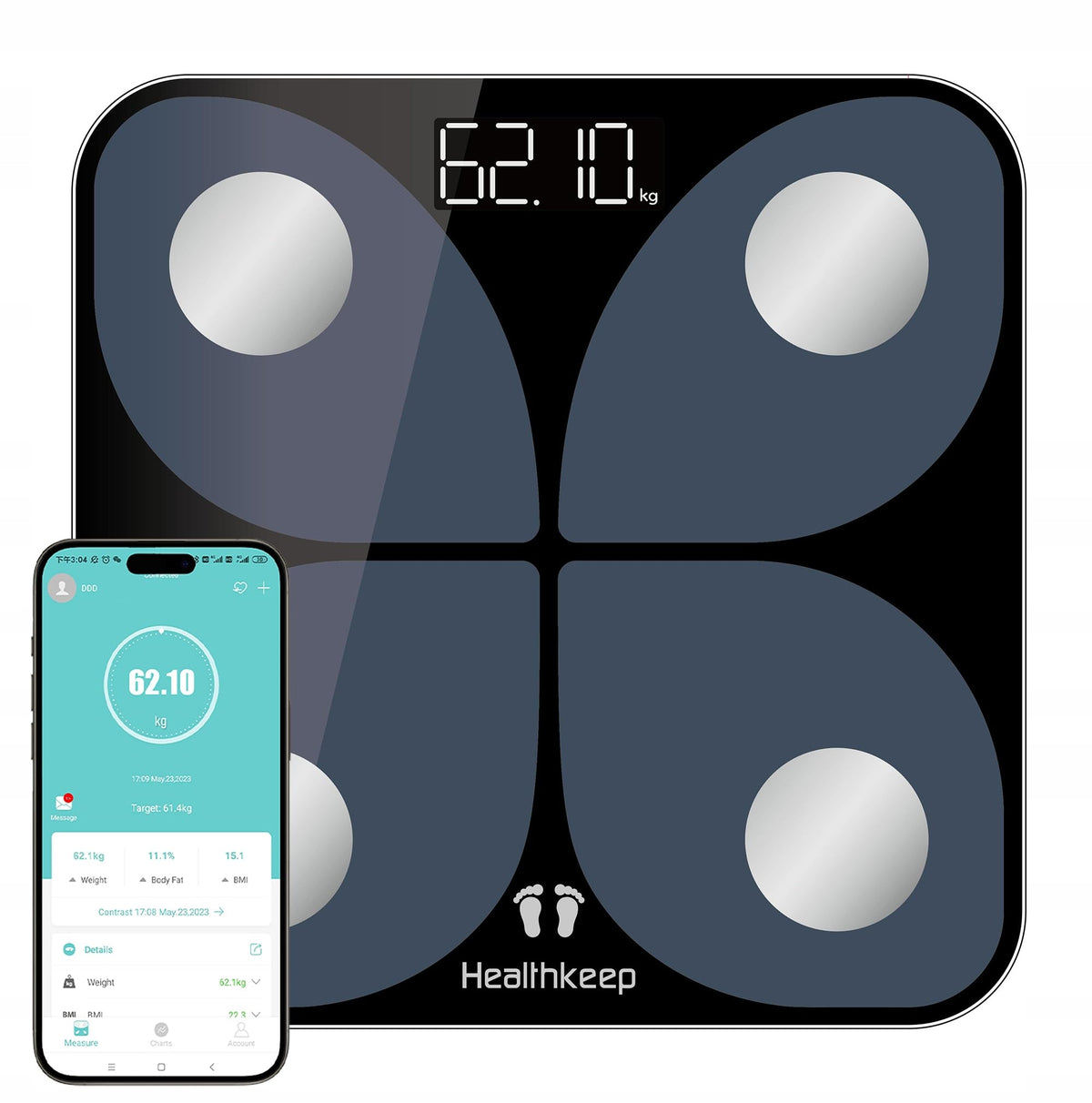 Healthkeep Personal scale, digital personal scale, Manufacturer code T108