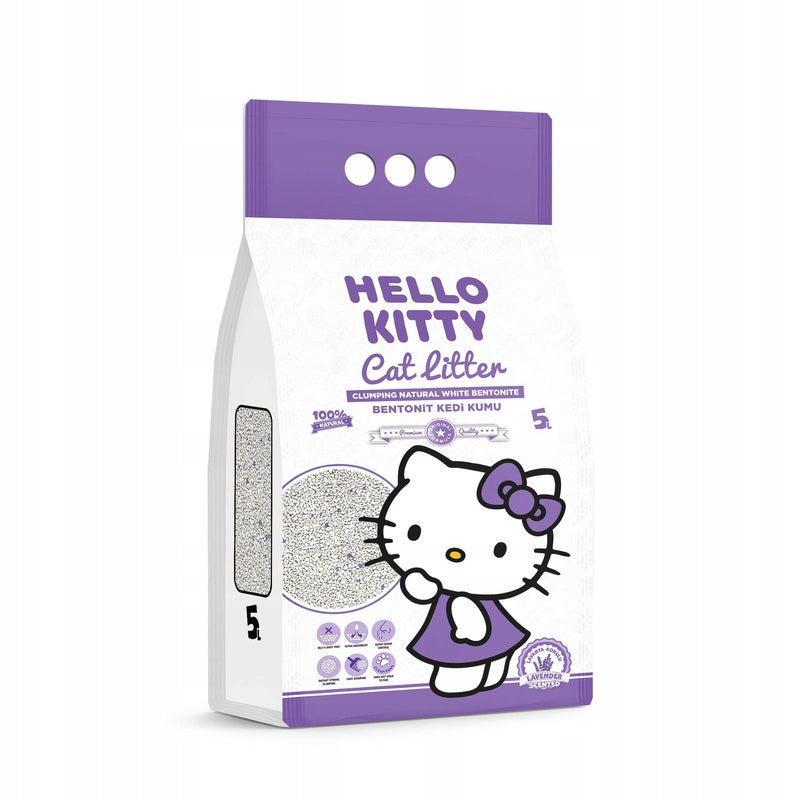 Hello Kitty bentonite cat litter lavender 5l