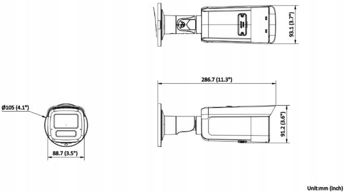 Hikvision DS-2CD2T83G2-4LI 8MP IP Bullet Camera - 4mm Lens - Polish Version Packaging status original