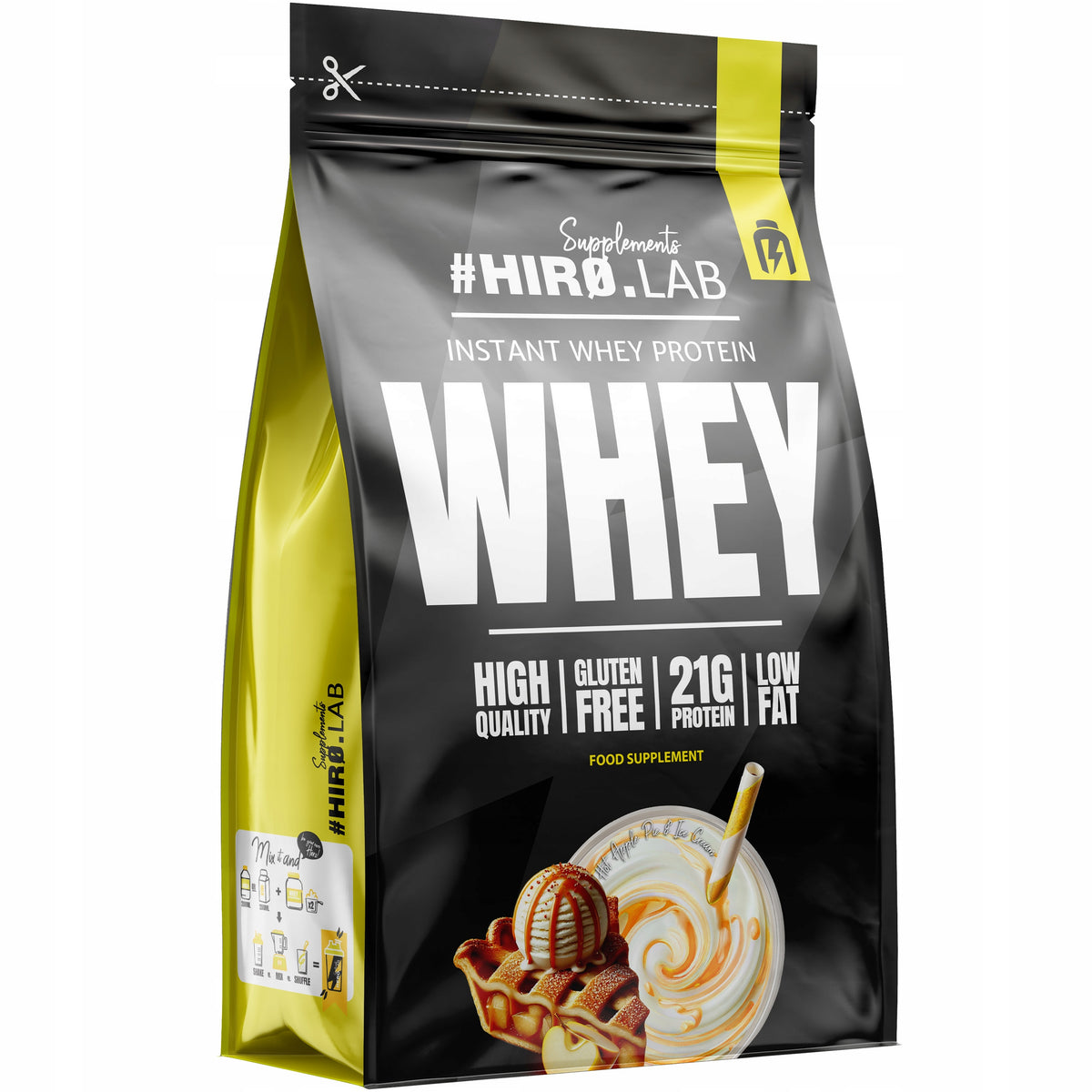 Hiro Lab Whey Protein 2000g Whey Protein Concentrate WPC Apple pie