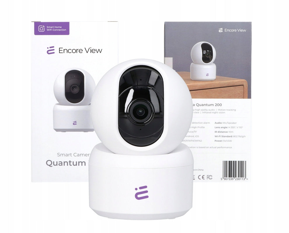 Home WiFi PTZ Camera USB-C Encore View Quantum 200 Packaging status original