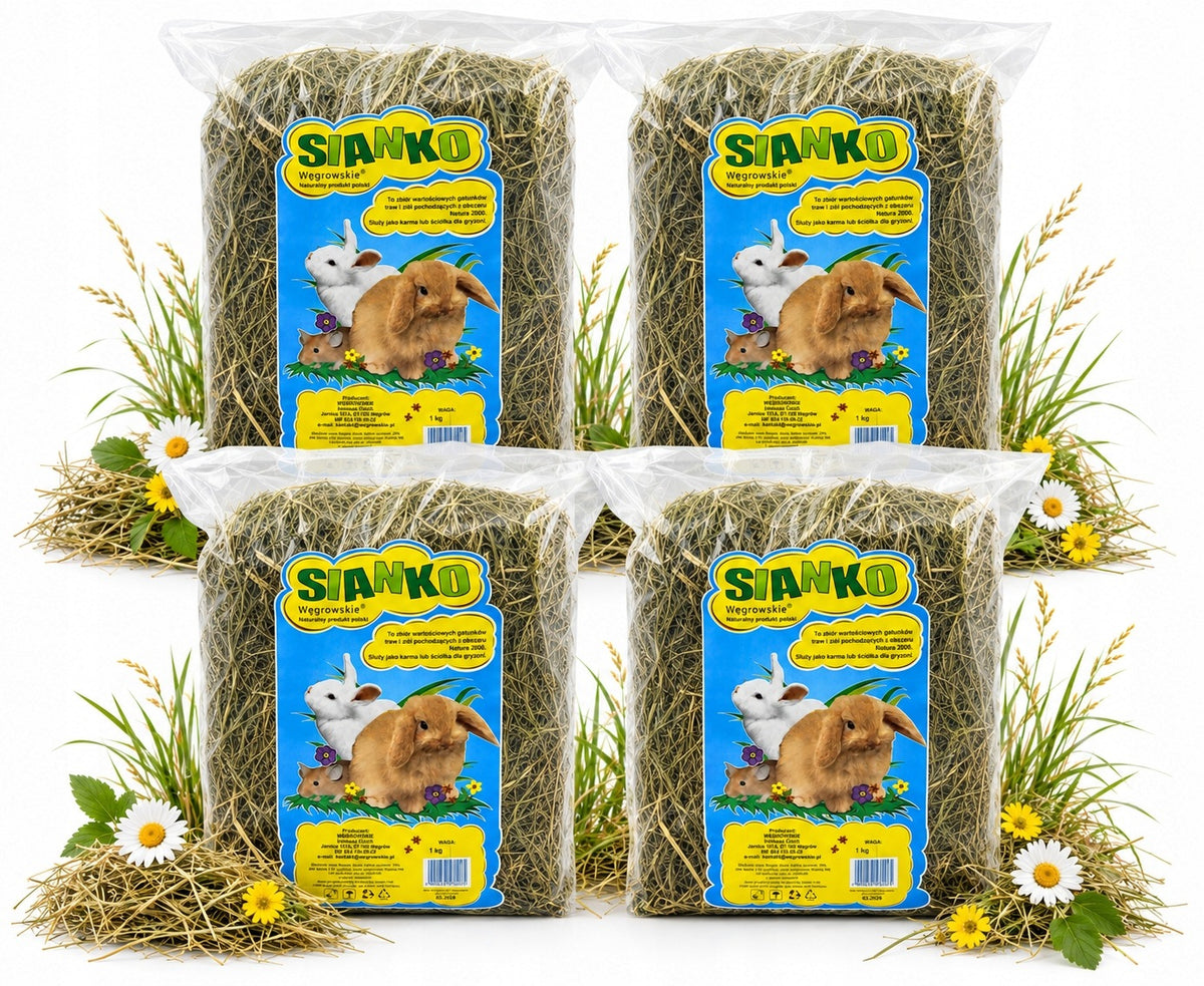 Hungarian Hay 4x1kg Natural Hay for Rabbit Rodents Fresh Scented
