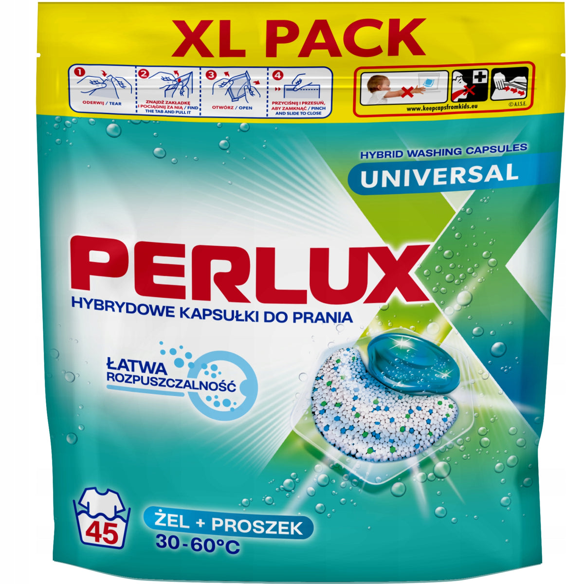 Hybrid capsules for washing universal PERLUX Universal 45 pcs.