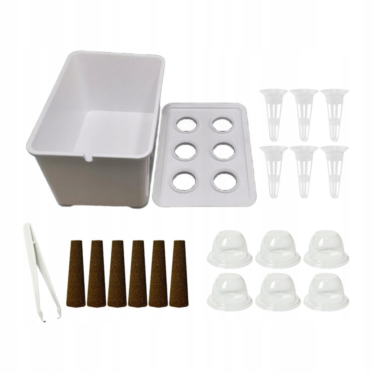 Hydroponics Growing System Sturdy Convenient Indoor Hydroponics White