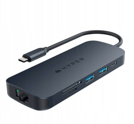 HyperDrive Next 8-Port USB-C Hub with 140W | Ethernet LAN (RJ-45) Port 1 | I