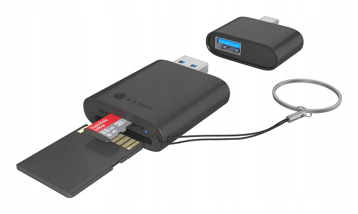 ICY BOX IB-CR204-CU3 USB 3.2 Gen 1 (3.1 Gen 1) Type-A/Type Card Reader