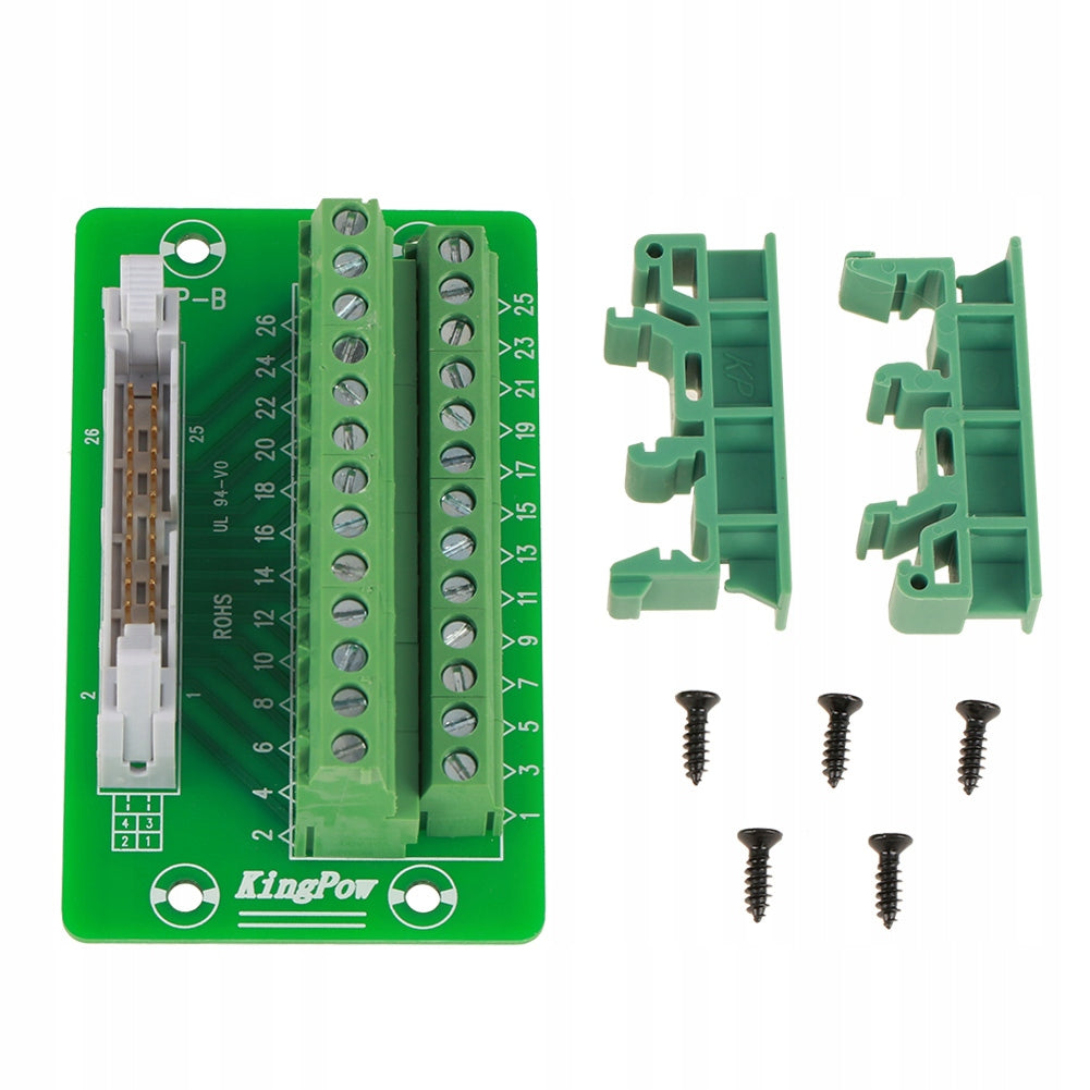 IDC-26P MALE PLATE RAIL MODULE DIN 26PIN 5mm