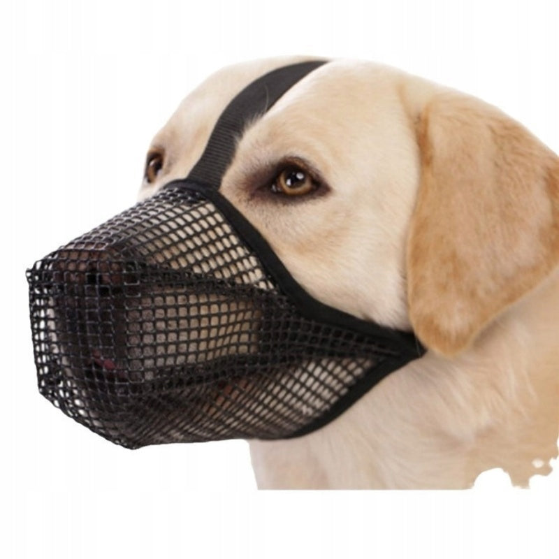 INF Adjustable Nylon Dog muzzle: prevents biting, licking and from