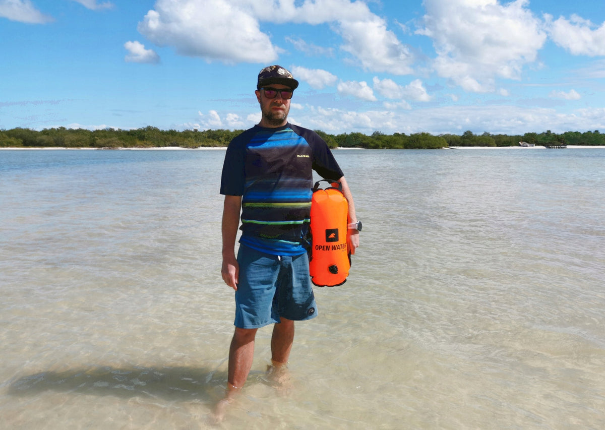 INFLATABLE BUOY SAFETY BUOY FOR SWIMMING BUOY SWIMMING PAMELKA Brand OpenWater