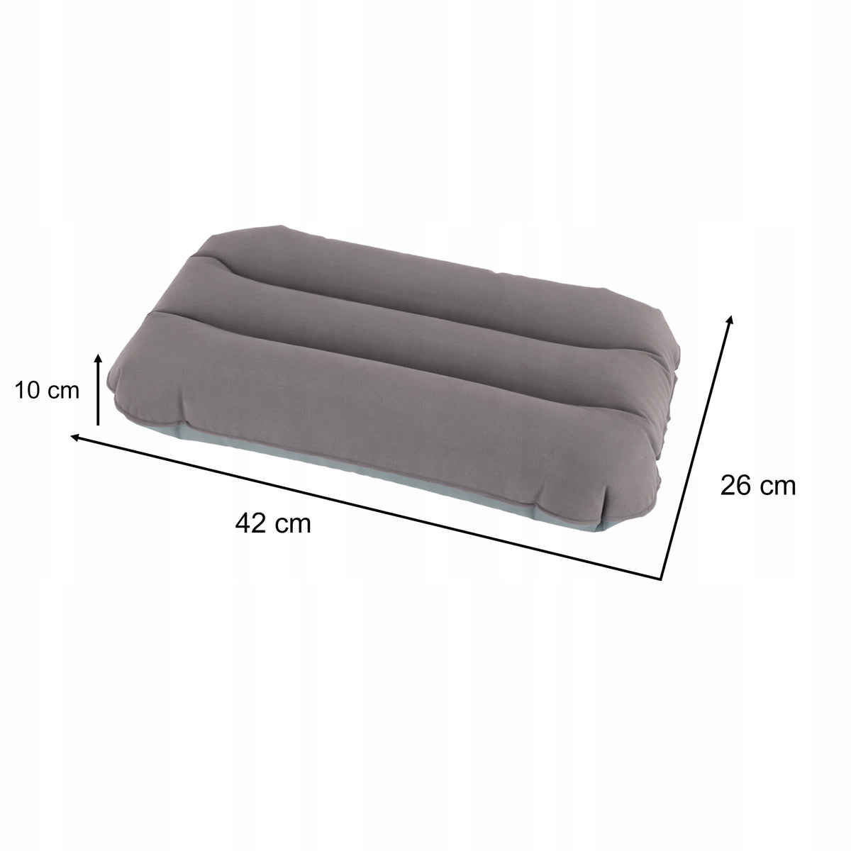 INFLATABLE VELOUR TRAVEL PILLOW PUMPED FOR TOURIST AIRPLANE CAR Manufacturer code 67121