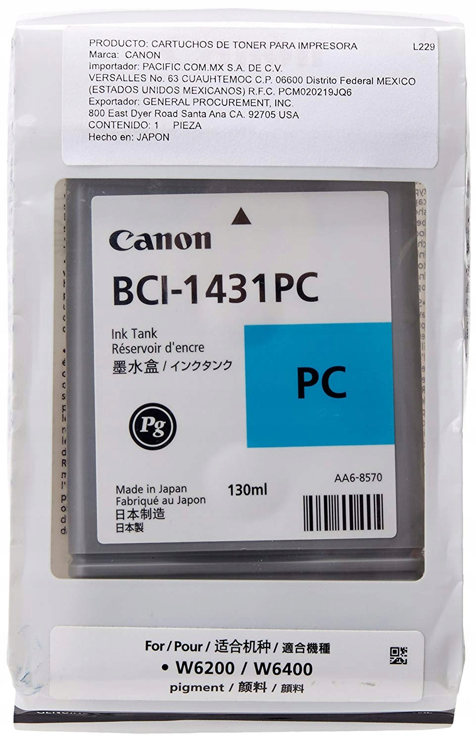 INK ORIGINAL CANON BCI-1431PC PHOTO CYAN