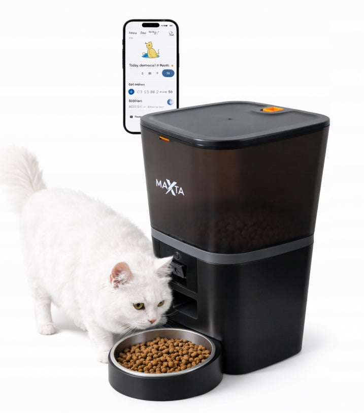 INTELLIGENT FOOD FEEDER 6L FOR CAT APPLICATION CAMERA VOICE BATTERIES Q9CZ