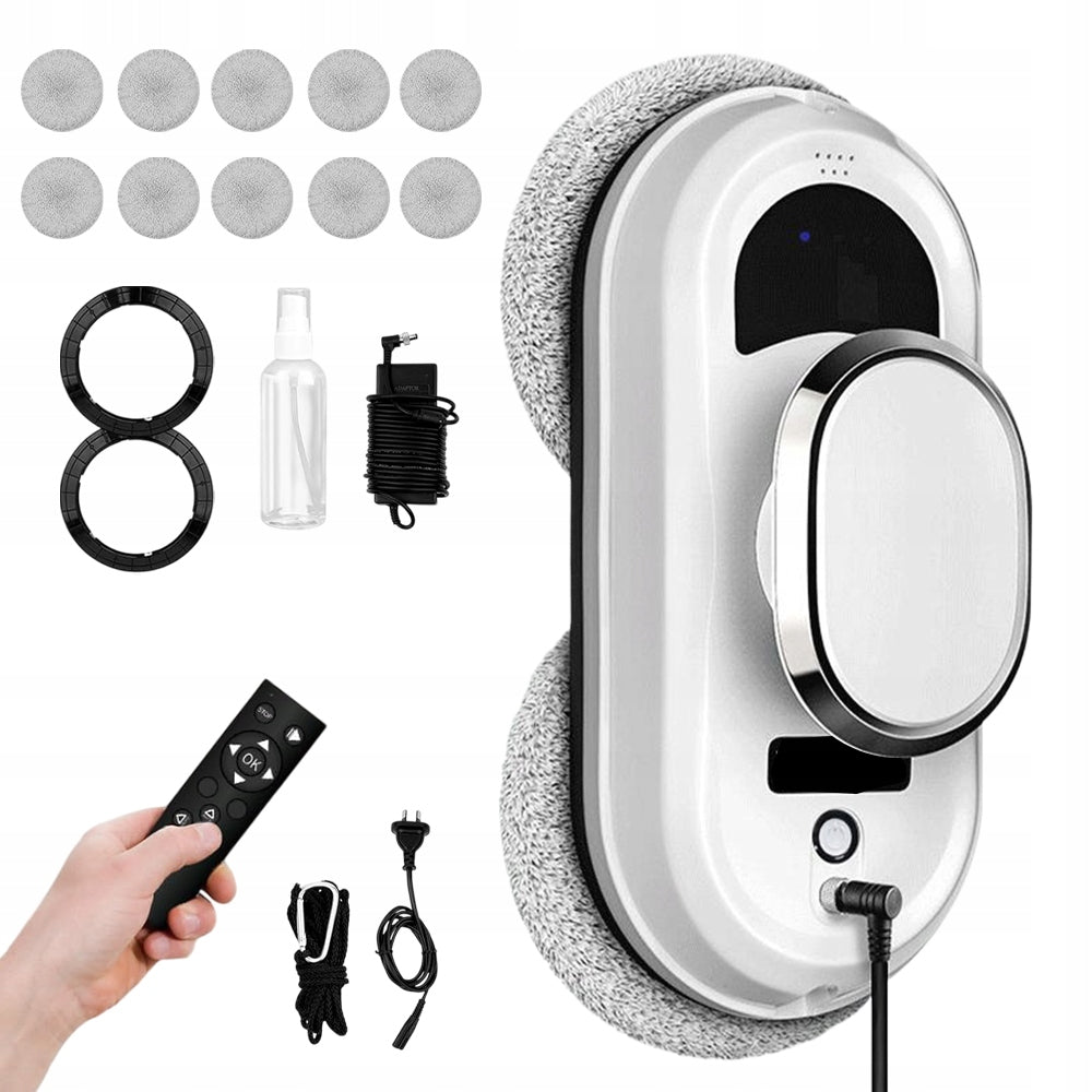 INTELLIGENT ROBOT WINDOW CLEANER MIRROR SET AUTOMATIC WASHER 90W