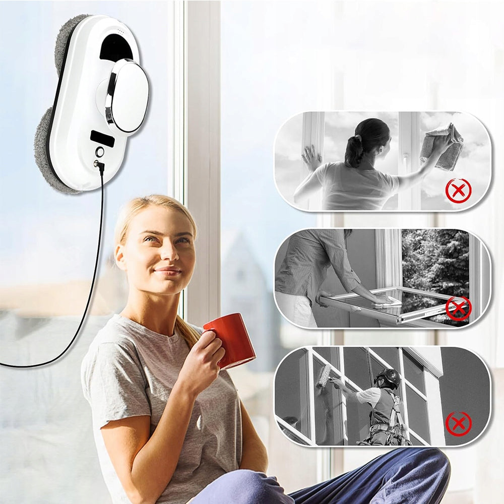 INTELLIGENT ROBOT WINDOW CLEANER MIRRORS AUTOMATIC WASHER SET Packaging status original