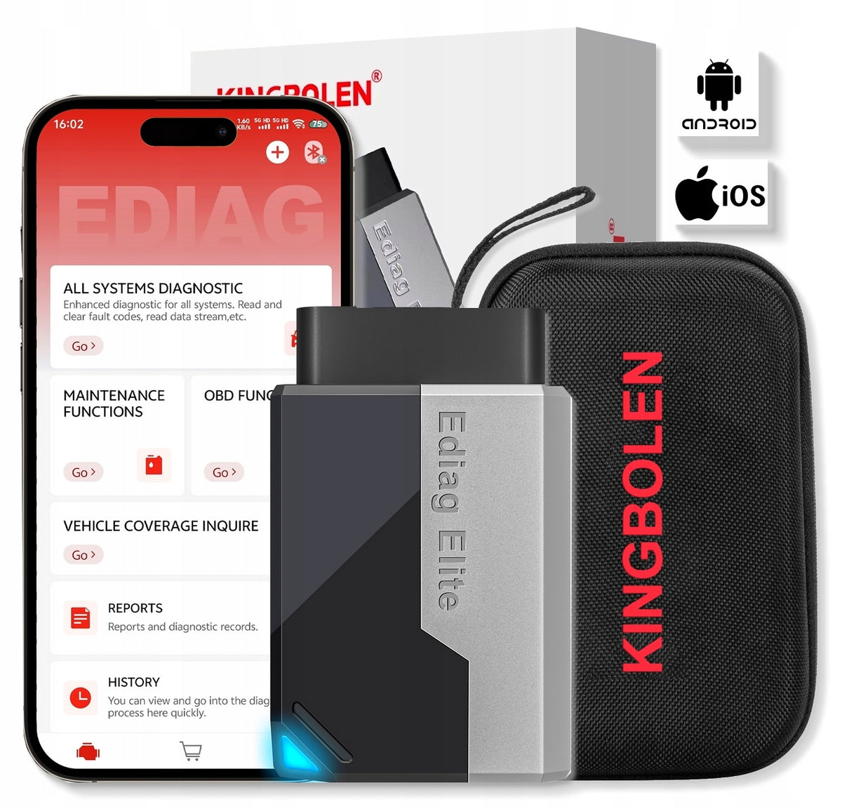 INTERFACE DIAGNOSTIC SCANNER UNIVERSAL OBD 2 LIFETIME UPDATE