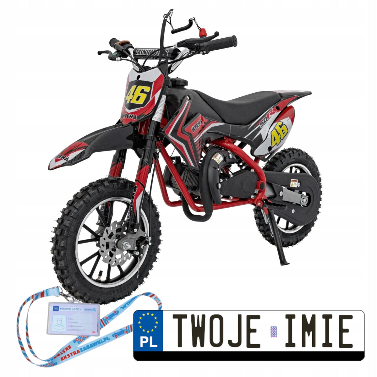 INTERNAL COMBUSTION MOTORCYCLE RENEGADE 50R 49CC UP TO 70 KG 40KM/H PUMPED WHEELS KEY