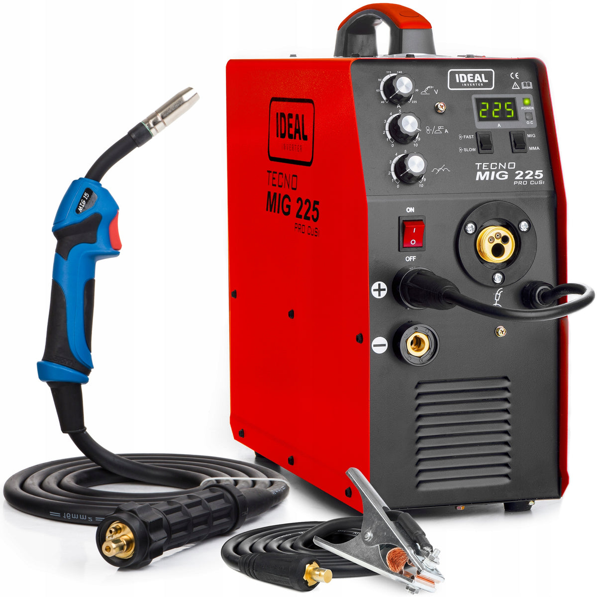 INVERTER WELDING MACHINE IDEAL MIG 225 PRO MAG MMA TIG ALUMINUM SOLDERING Brand IDEAL
