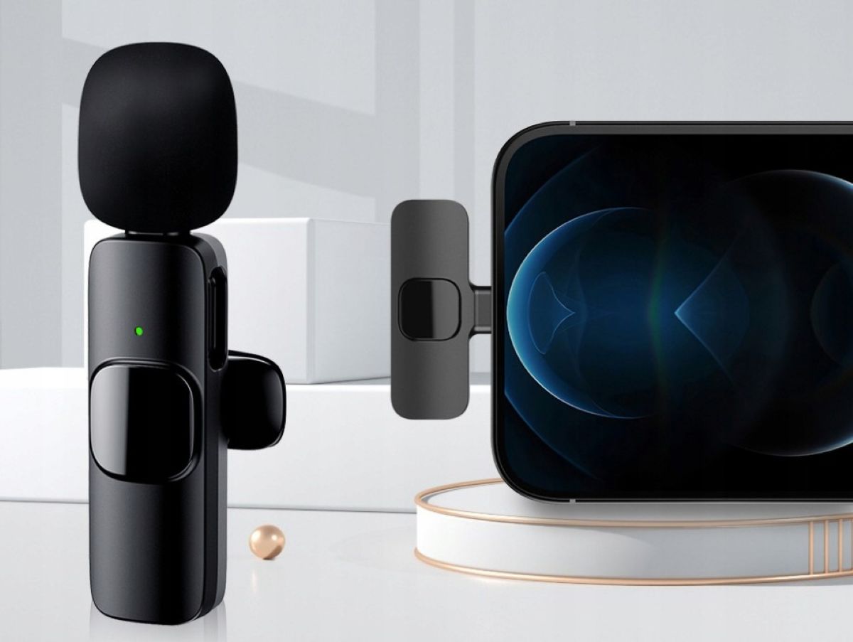 IOS IPHONE WIRELESS TIE MICROPHONE Packaging status original