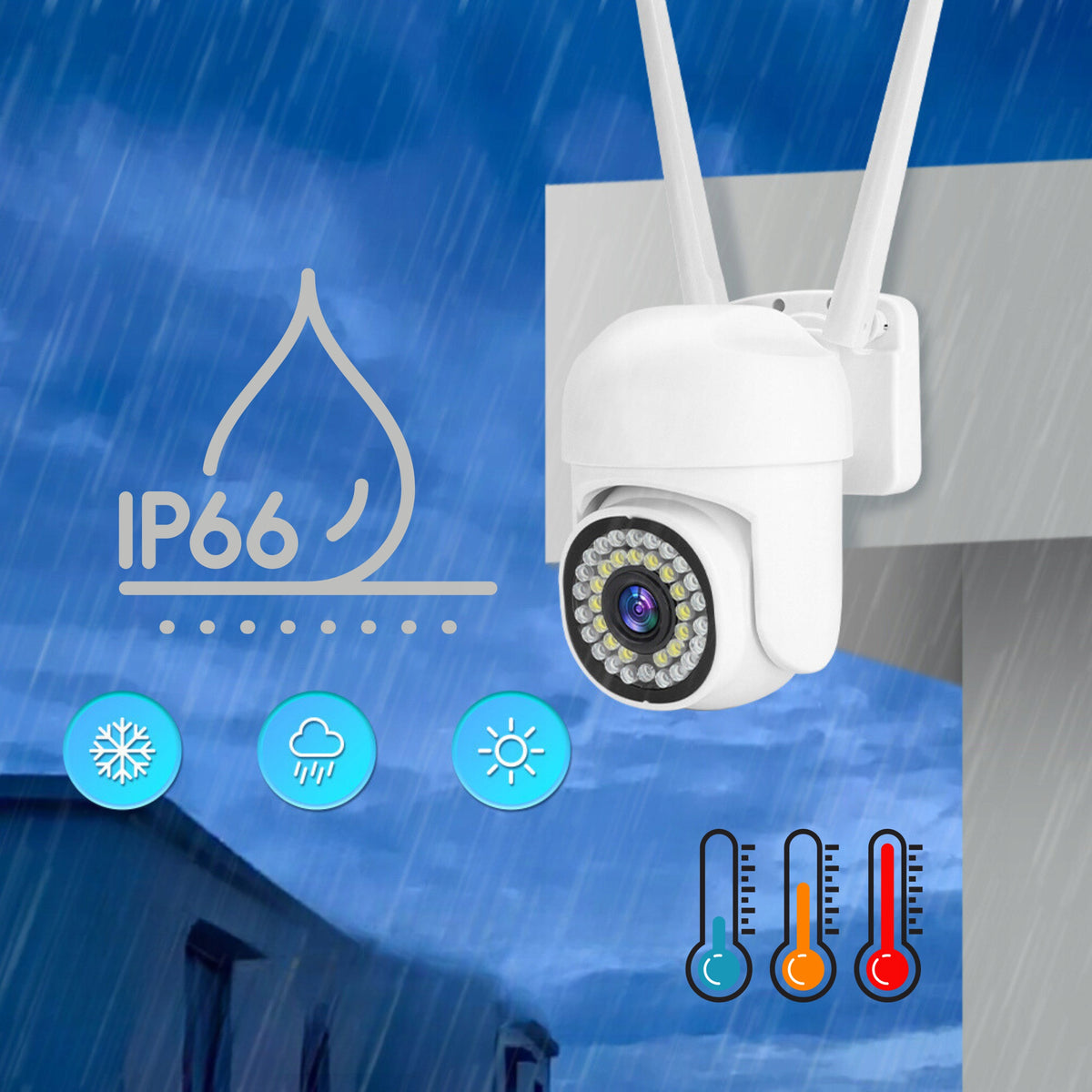 IP Camera APPLICATION in Polish LIGHTING LED LIGHT 5MPX TRACKING Packaging status original
