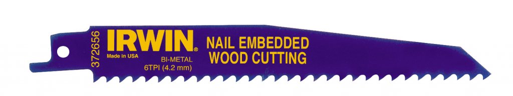 IRWIN RECIPROCATING SAW BLADE FOR RECIPROCATING WOOD SAW WITH NAILS 300mm 1sz