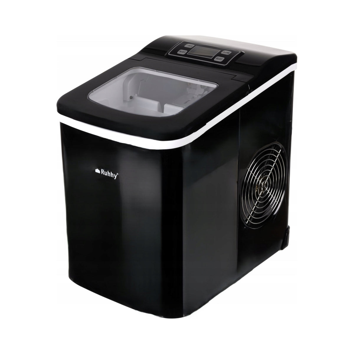 Ice maker Ruhhy black 12 kg/24 h 120 W with LCD display