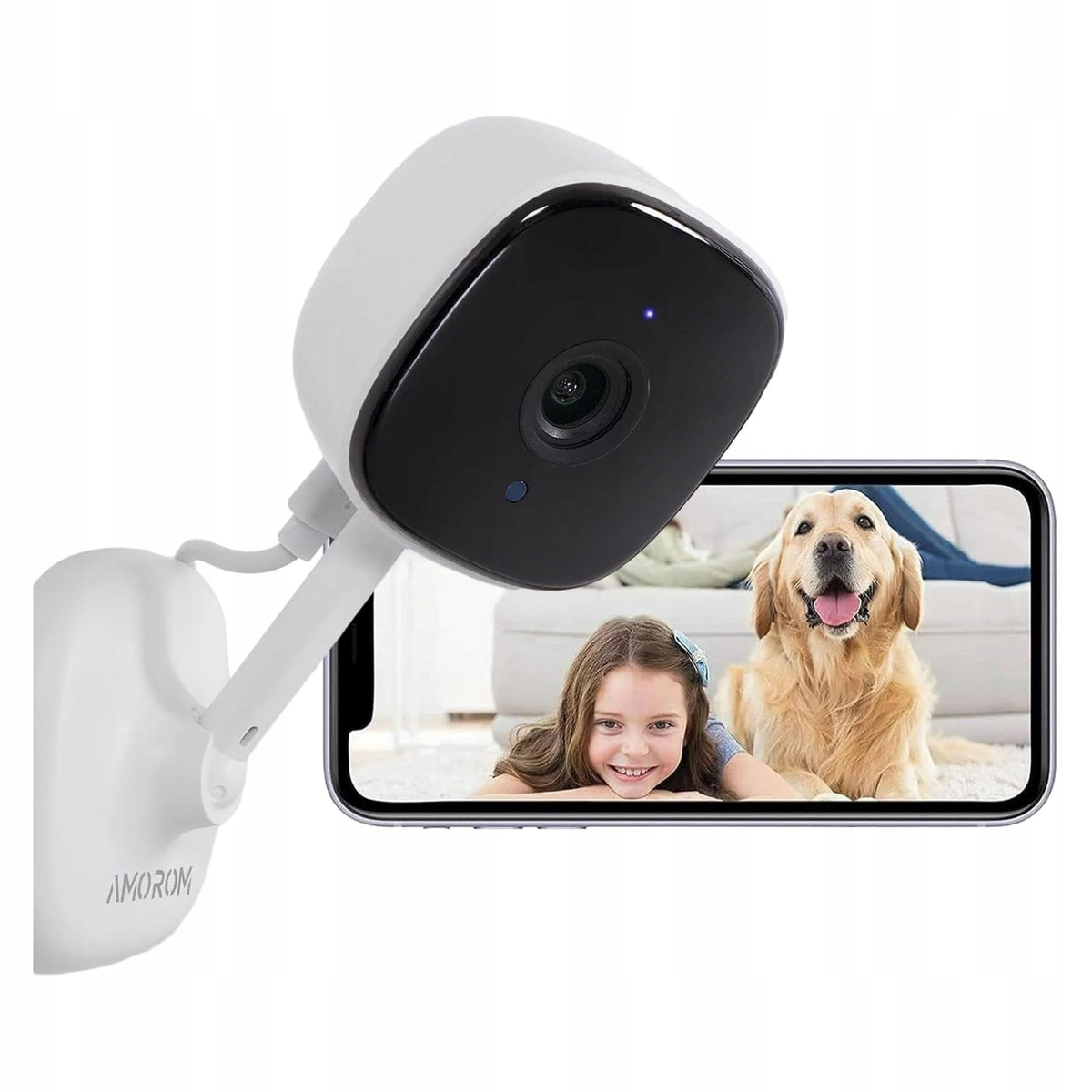 Indoor Camera 1080p WiFi Night Vision Audio Motion Sensor Amorom