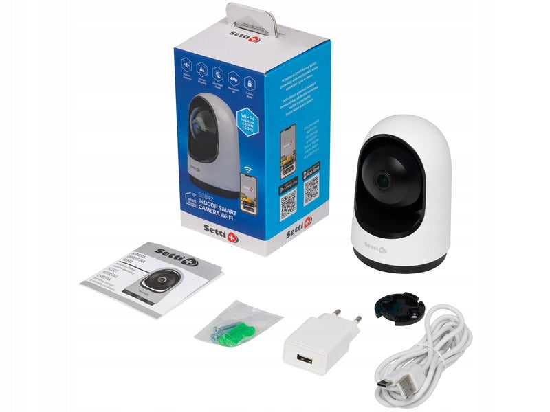 Indoor Camera SETTI+ SC842 4MP Wi-Fi white