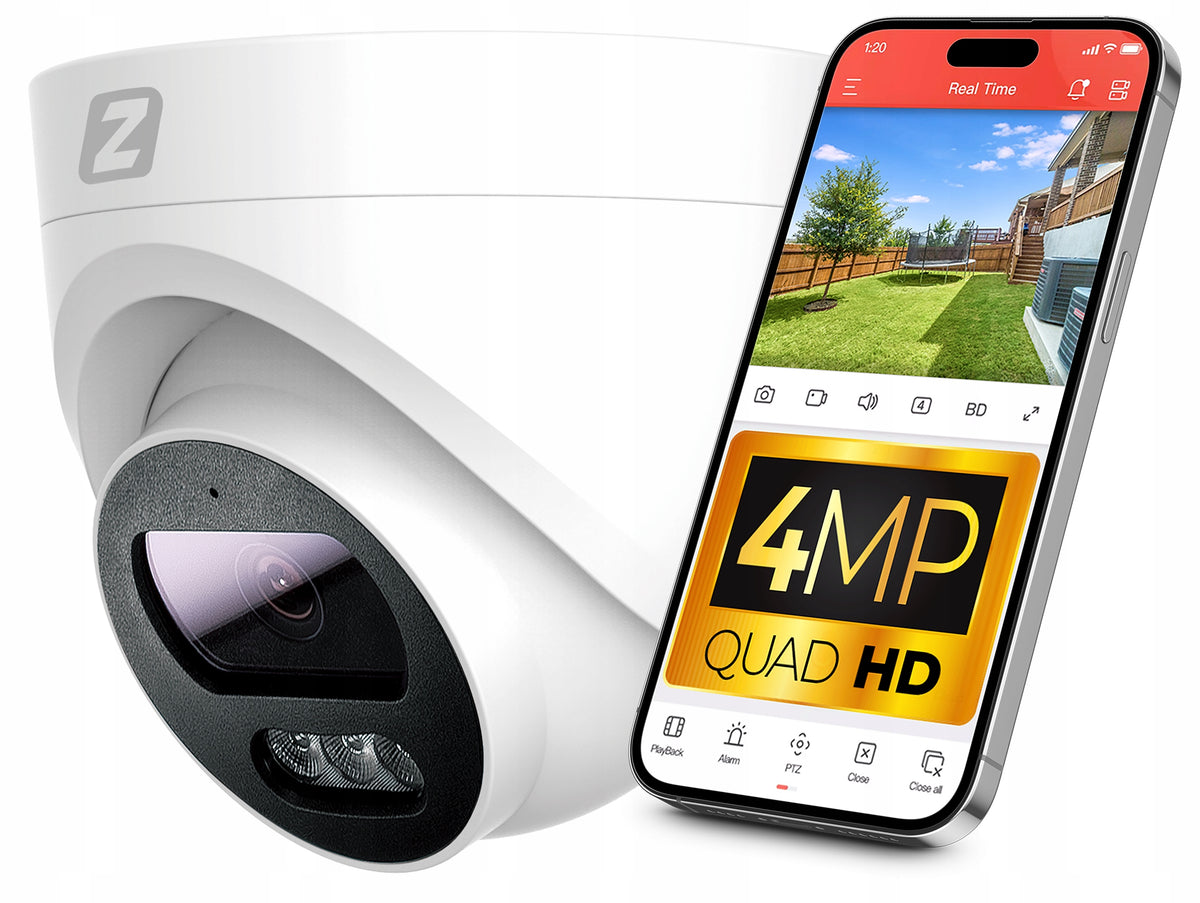 Indoor PoE IP Camera 4MPx 4MP 20M IR 3.6mm + AUDIO