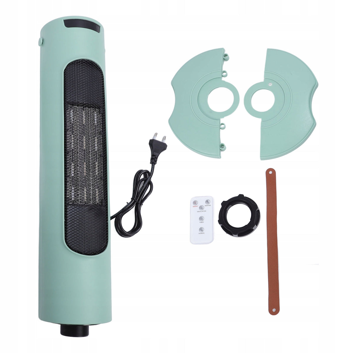 Indoor room heater, space saving countdown function