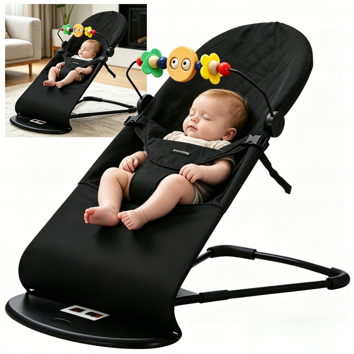 Infant Rocker Cradle Rocker | Black