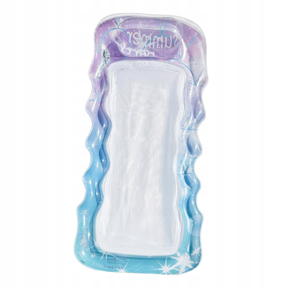 Inflatable Pool Float Water Floaty Personal Pool Raft Sunbathing Bed Blue