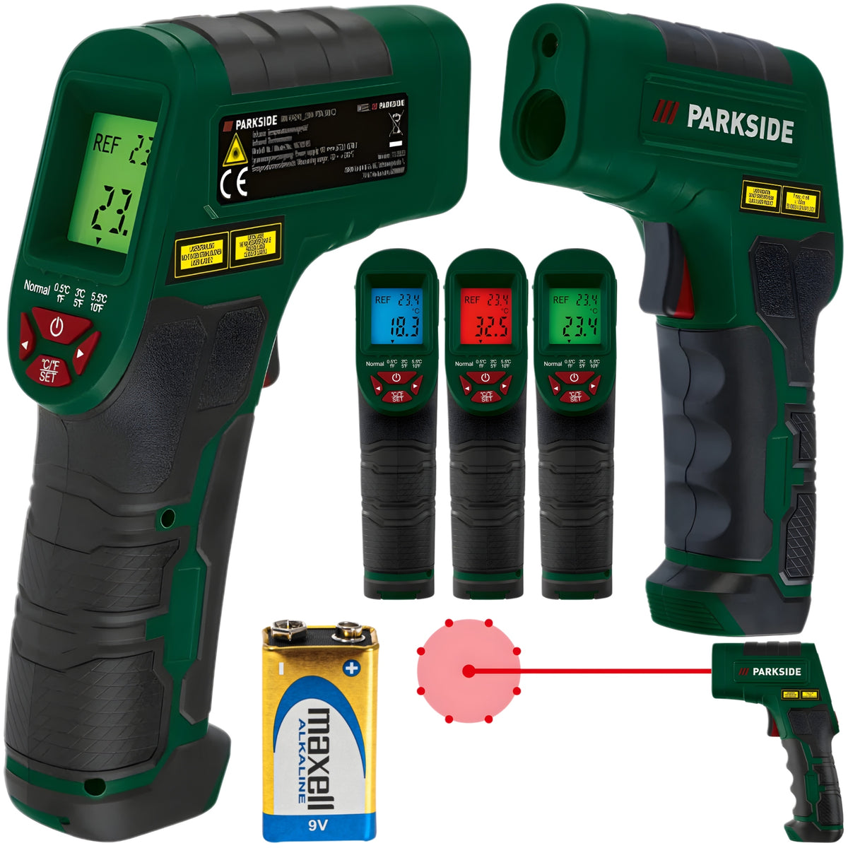 Infrared Non-Contact Pyrometer PARKSIDE PTI380 B1,-50 +380°C