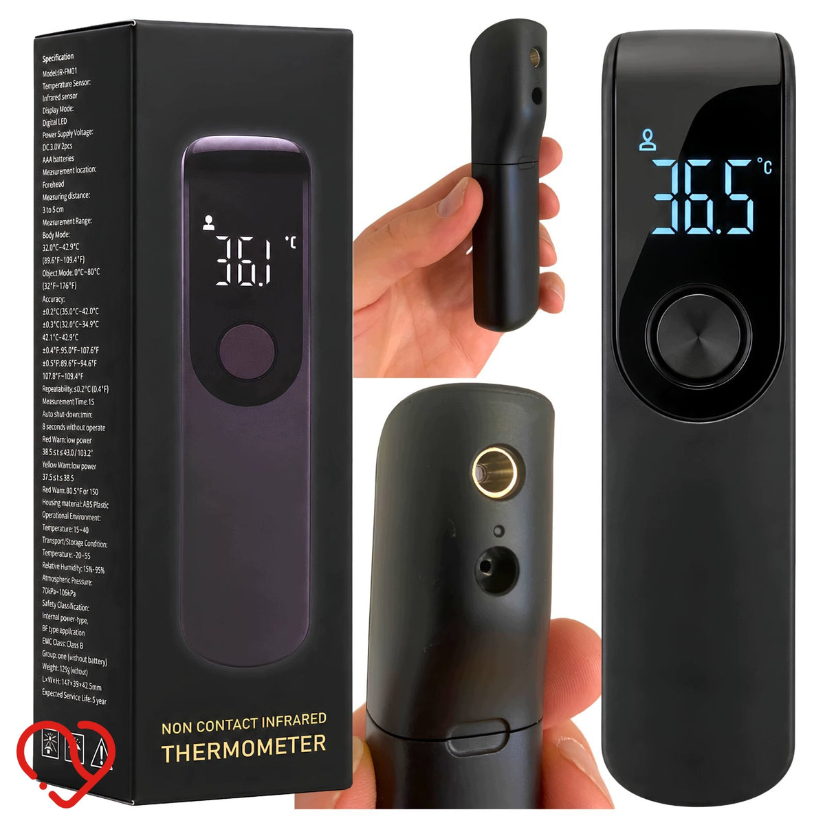 Infrared Non-Contact Thermometer for Home LED Fever up to 2pcs